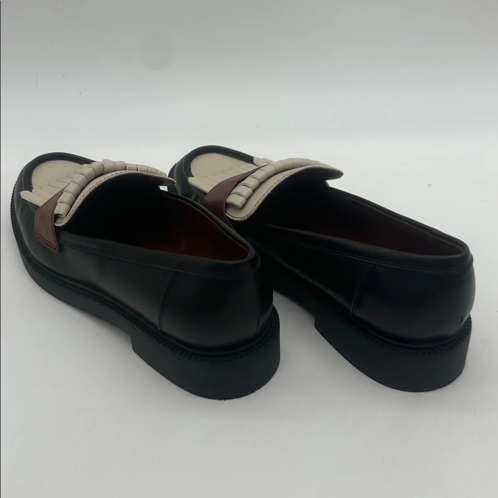 Marc Fisher Black Brown Creme MFCalixy Loafers Women’s Size 9.5M - Picture 9 of 16